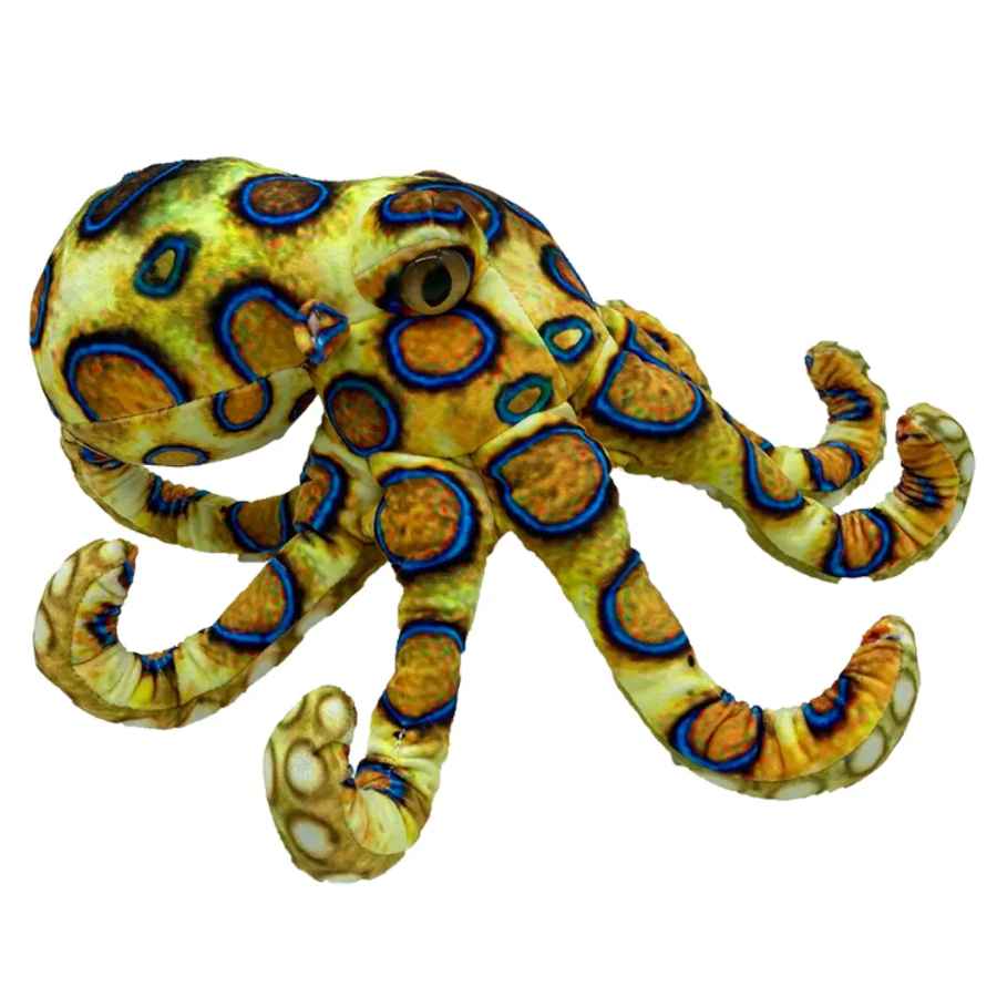 Octopus Blue Ringed Plush 22cm