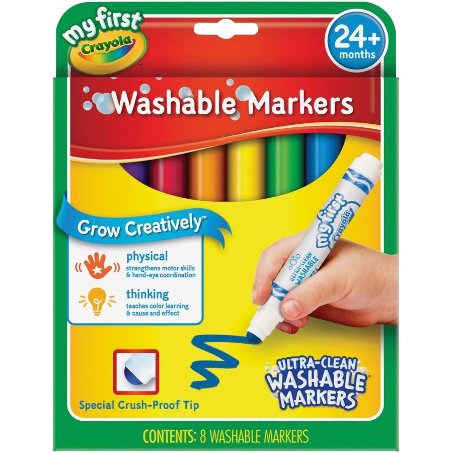 Crayola My First Washable Round Nib Markers 8 Pack