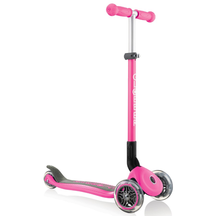 Globber Primo Foldable Three Wheel Scooter Anodized Pink