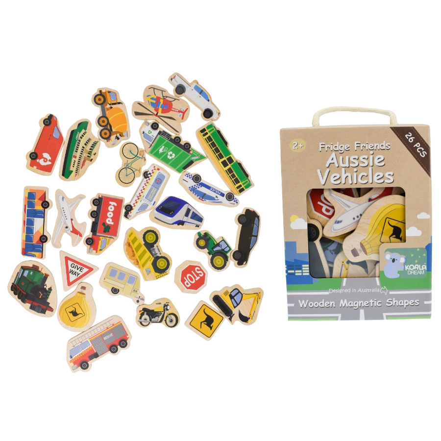 Fridge Friends Magnetic Transport Vehicles 20 Pack