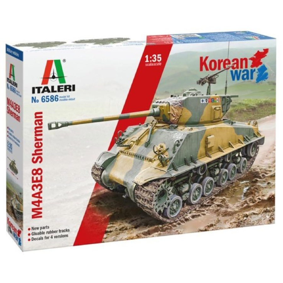 Italeri Model Kit 1:35 M4A3E8 Sherman Korean War