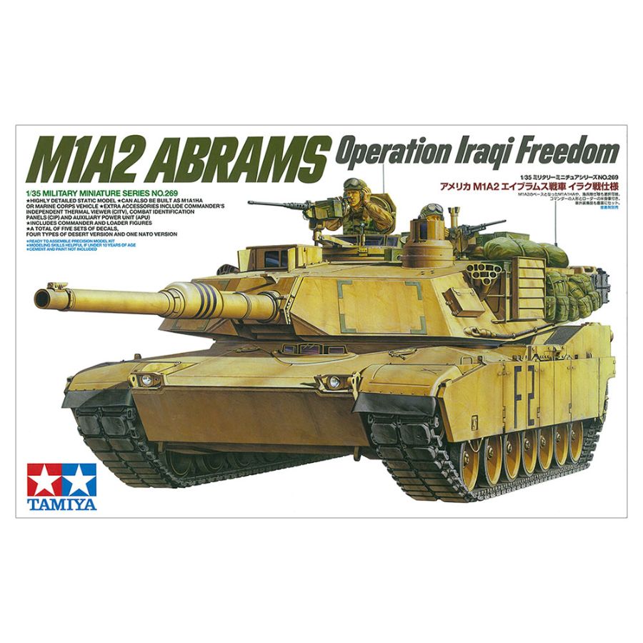 Tamiya Model Kit 1:35 MIA2 Abrams 120mm MBT