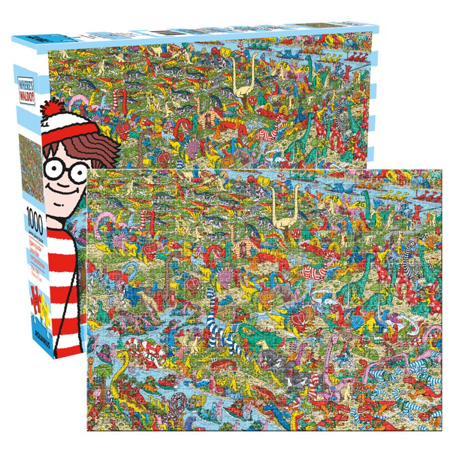 Wheres Waldo Dinosaurs 1000 Piece Puzzle