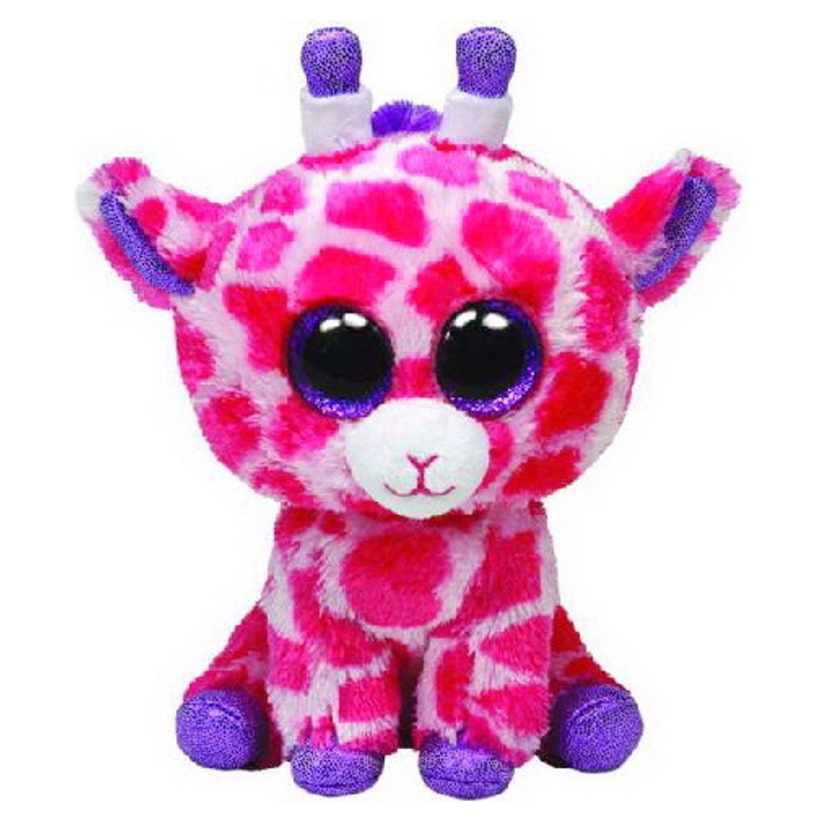 Beanie Boos Medium Plush Twigs Giraffe Pink & Purple