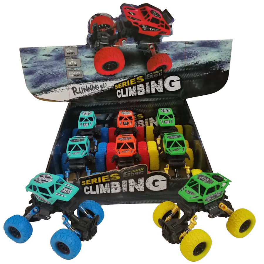 Rock Climbing Pull Back Vehicle Assorted Colours
