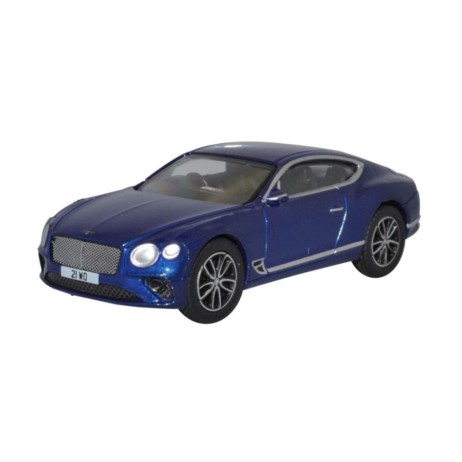 Oxford Diecast 1:76 Bentley Continental GT Peacock Blue