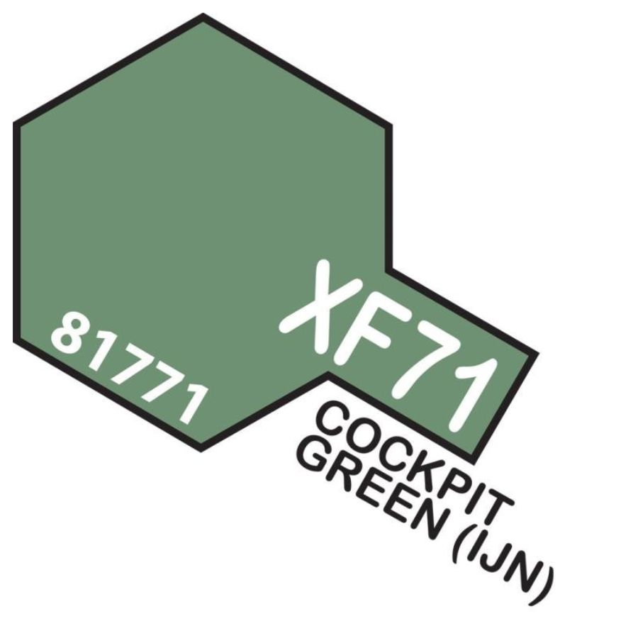 Tamiya Mini Acrylic Paint XF71 Cockpit Green