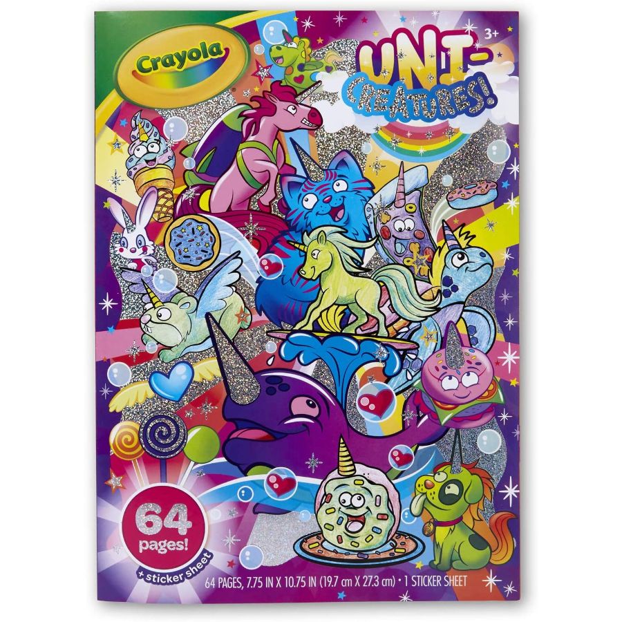 Crayola Uni-Creatures Colouring & Sticker Book