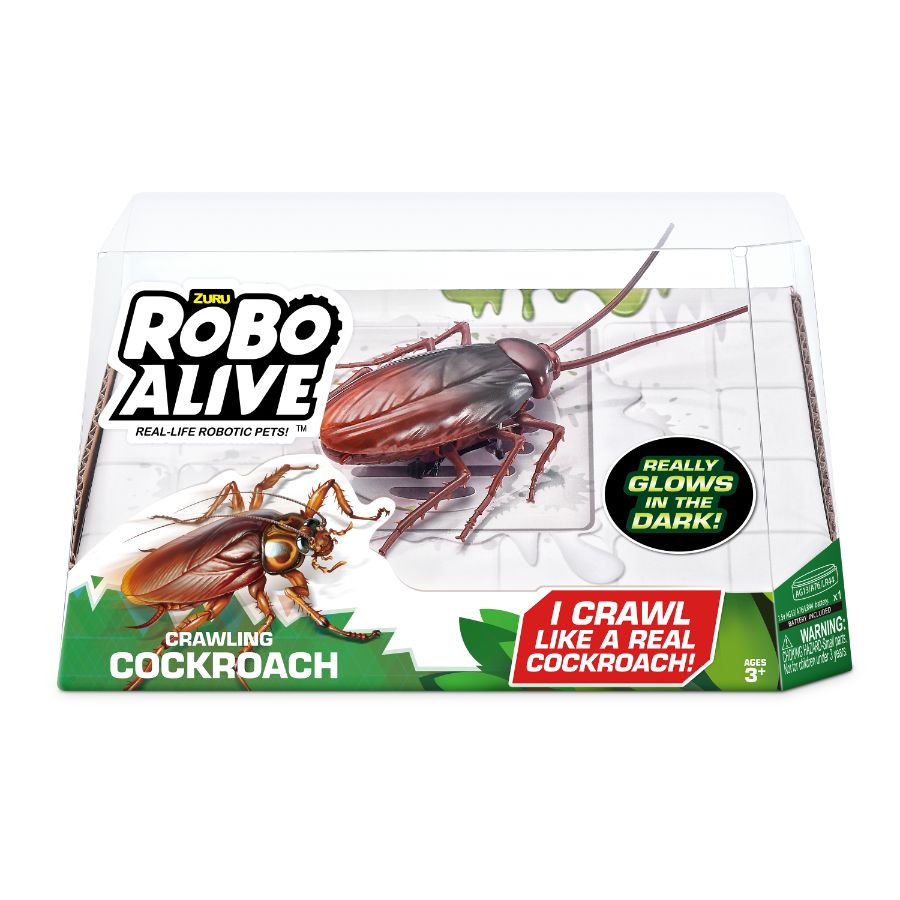 RoboAlive Robotice Crawling Cockroach Glow In The Dark