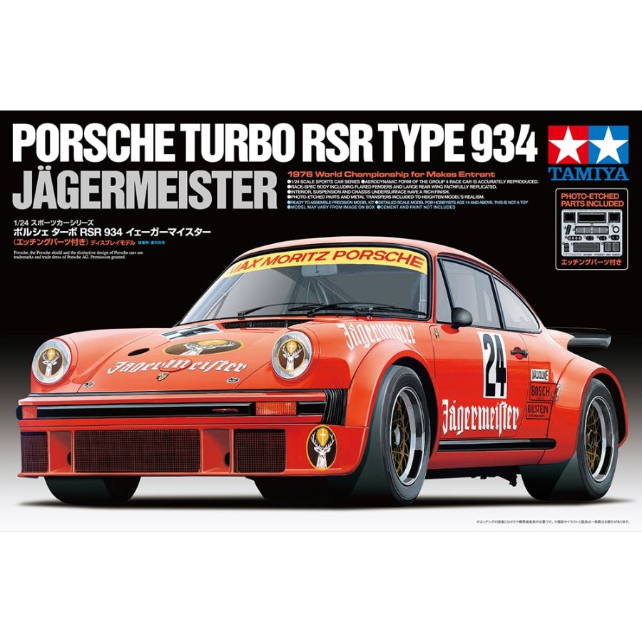 Tamiya Model Kit 1:24 Porsche 934 Jaeger