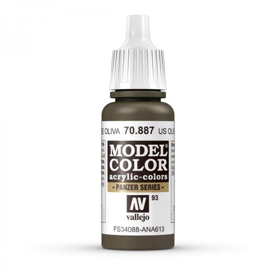Vallejo Acrylic Paint Model Colour US Olive Drab 17ml