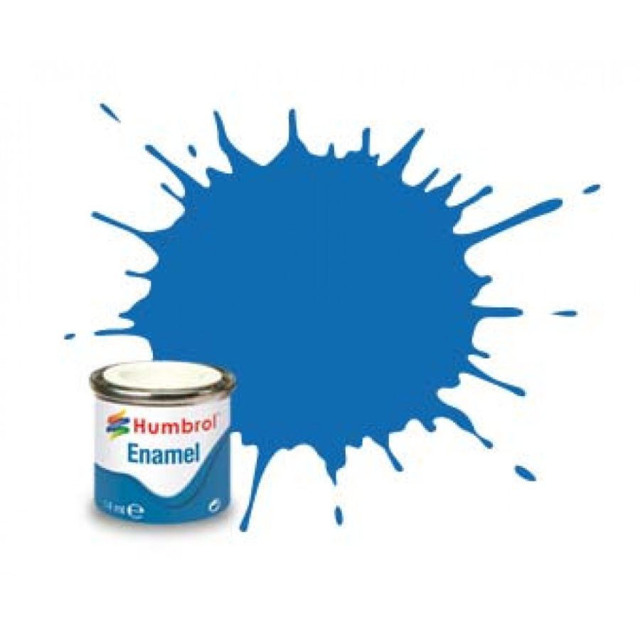 Humbrol Enamel Paint Baltic Blue Metal