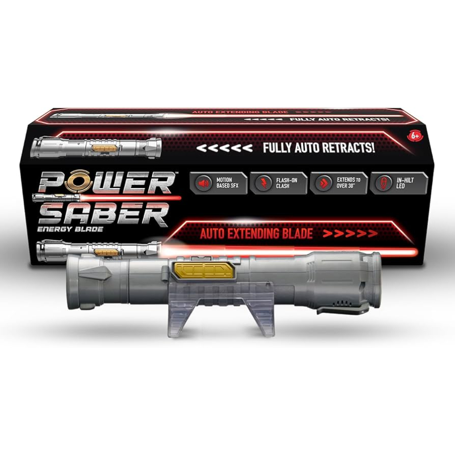 Power Saber Auto Extending Energy Blade Red
