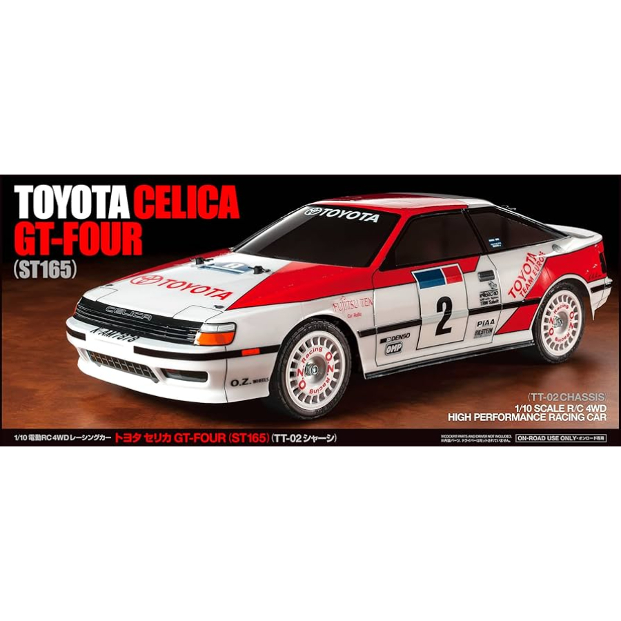 Tamiya Radio Control Kit 1:10 TT-02 Toyota Celica GT-Four ST165