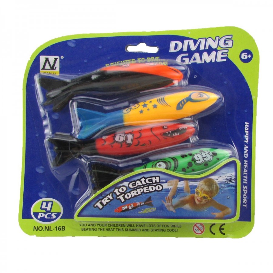 Pool Toy Dive Torpedos 4 Pack