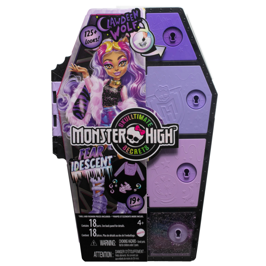 Monster High Skulltimate Secrets Fearidescent Clawdeen & Accessories