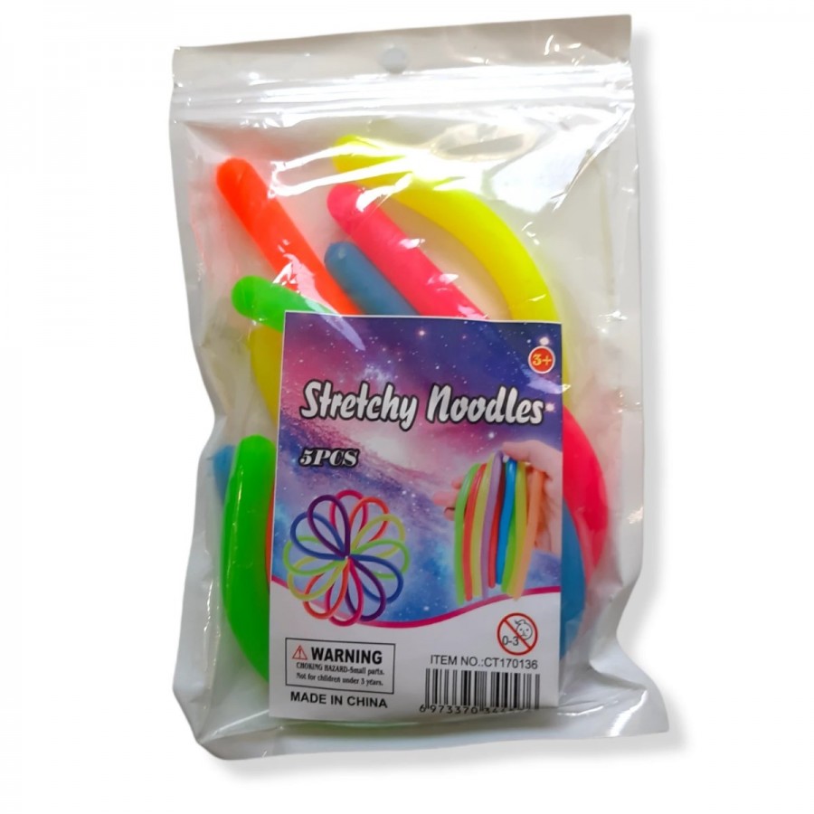 Stretchy Noodles Fidget Toy 5 Pack