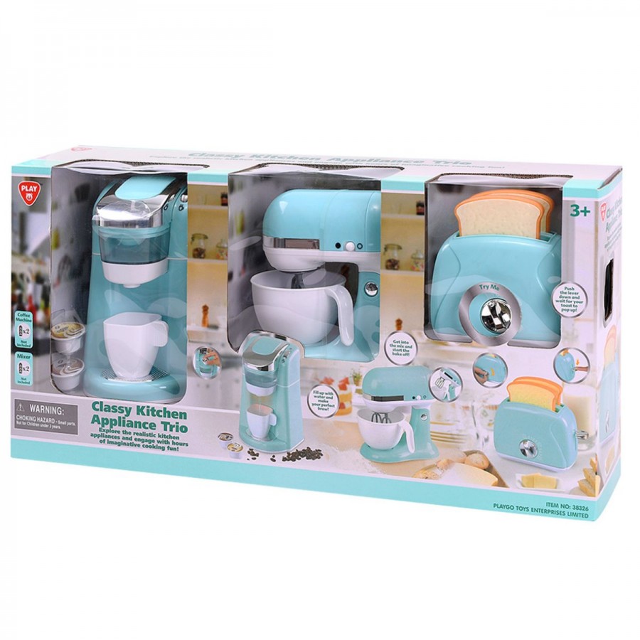 Kitchen Appliance Three Pack Pastel Blue With Working Features