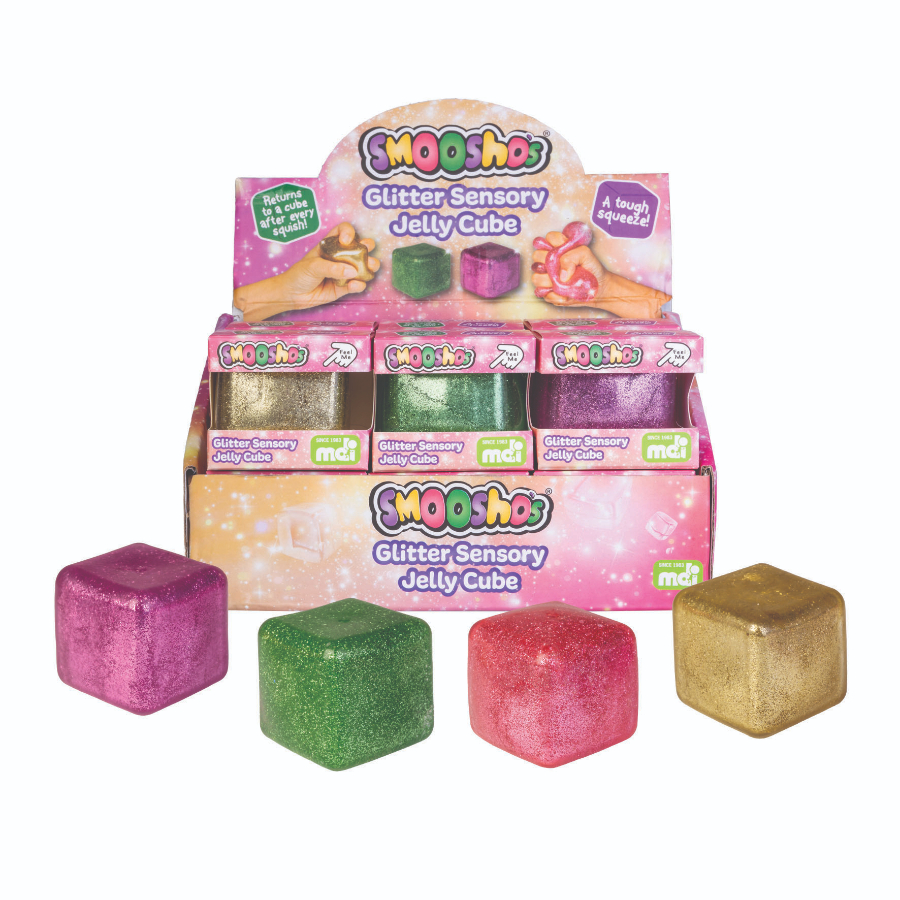 Smooshos Jelly Cube Glitter Assorted