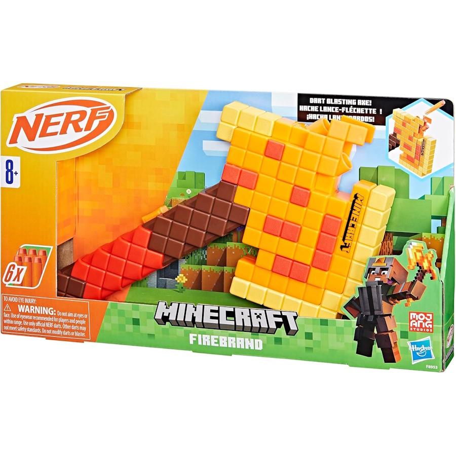 Nerf Minecraft Firebrand Dart Blaster