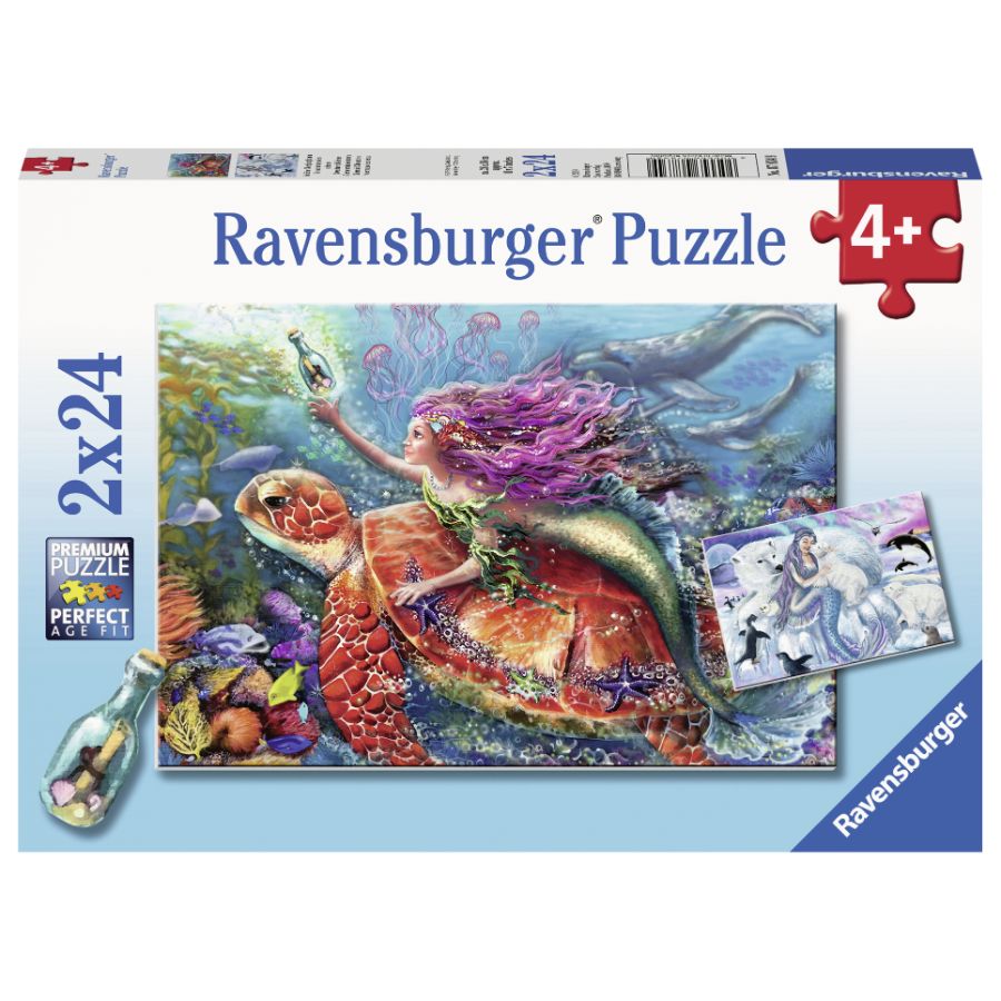 Ravensburger Puzzle 2x24 Piece Mermaid Adventures