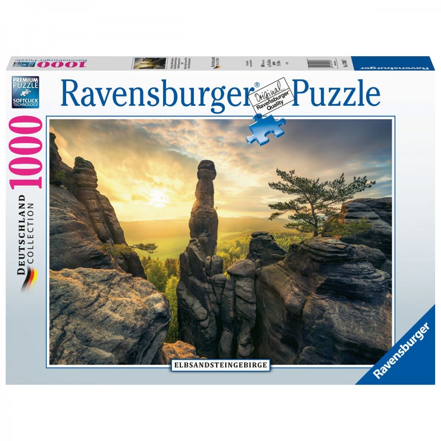 Ravensburger Puzzle 1000 Piece Monolith Elbe Sandstone Mountains