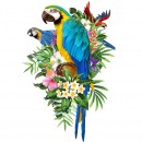 Wooden Shaped Piece Puzzle Macaw 128 Pieces