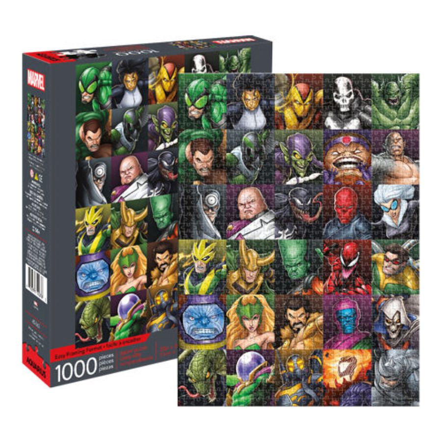 Marvel Villains Collage 1000 Piece Puzzle