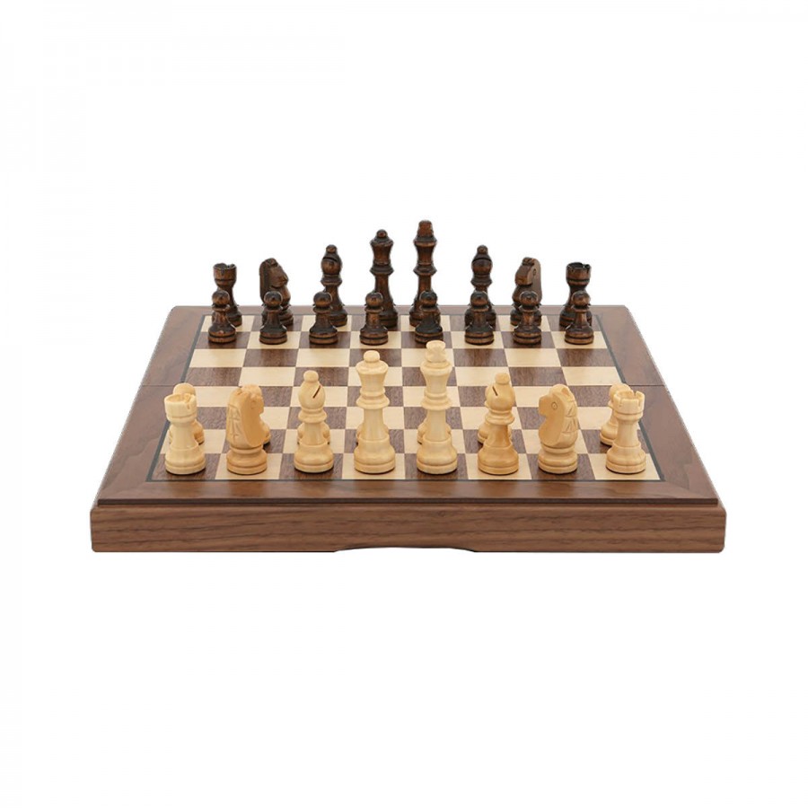 Dal Rossi Wood Chess Set 12 Inch