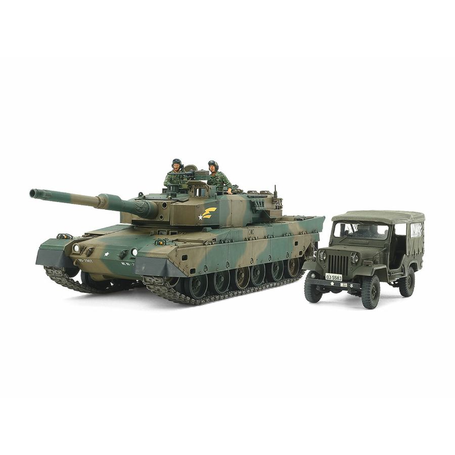 Tamiya Model Kit 1:35 JGSDF Type 90 Tank & Type 73 Light Truck Limited Edition Set