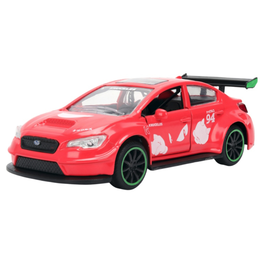 Jada Diecast 1:32 Sonic The Hedgehog 2016 Subaru WRX STI With Knuckles Figure