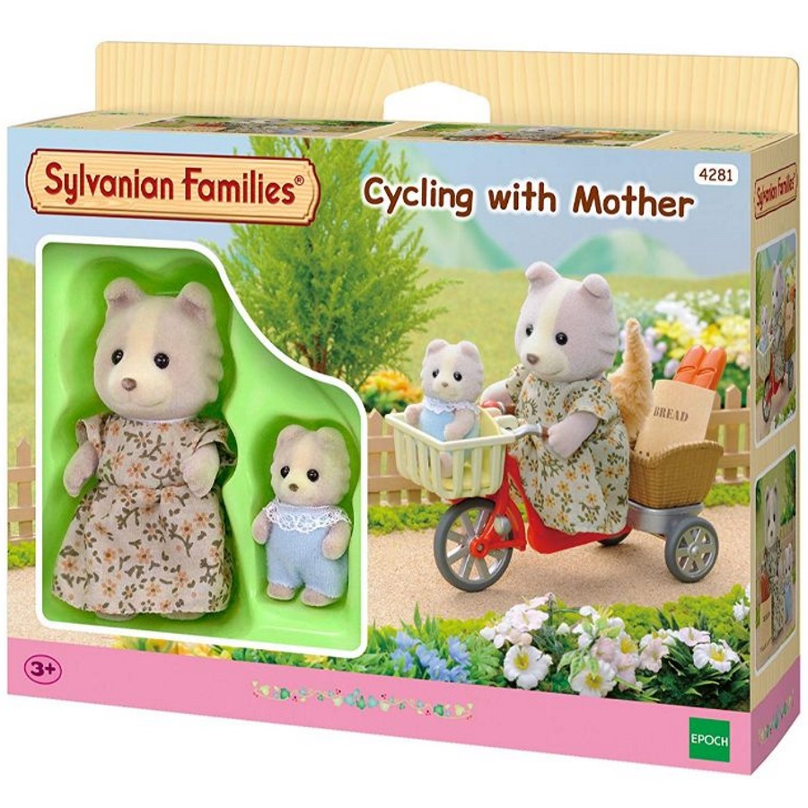 Sylvanian Families Cycling With Mother