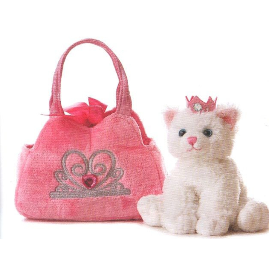 Fancy Pal Cat In Pink Crown Bag