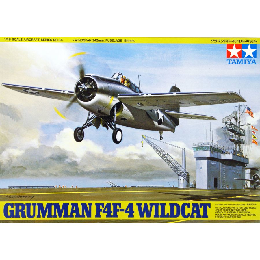 Tamiya Model Kit 1:48 Grumman F4F-4 Wildcat
