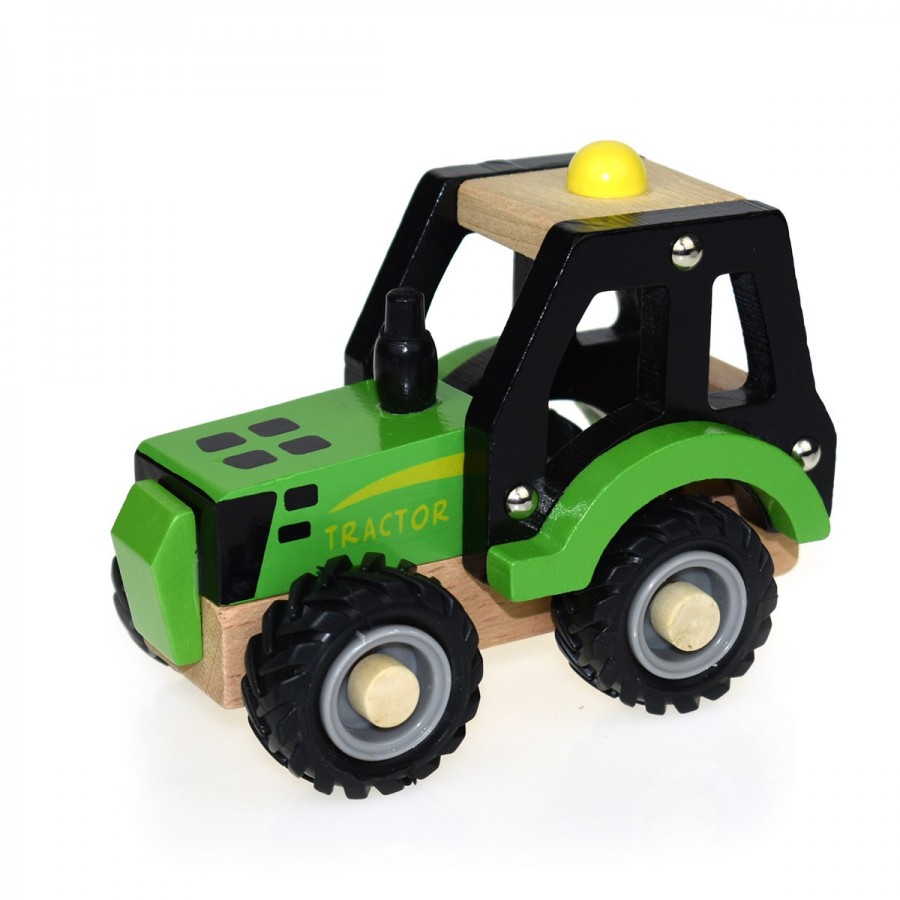 Wooden Tractor Green