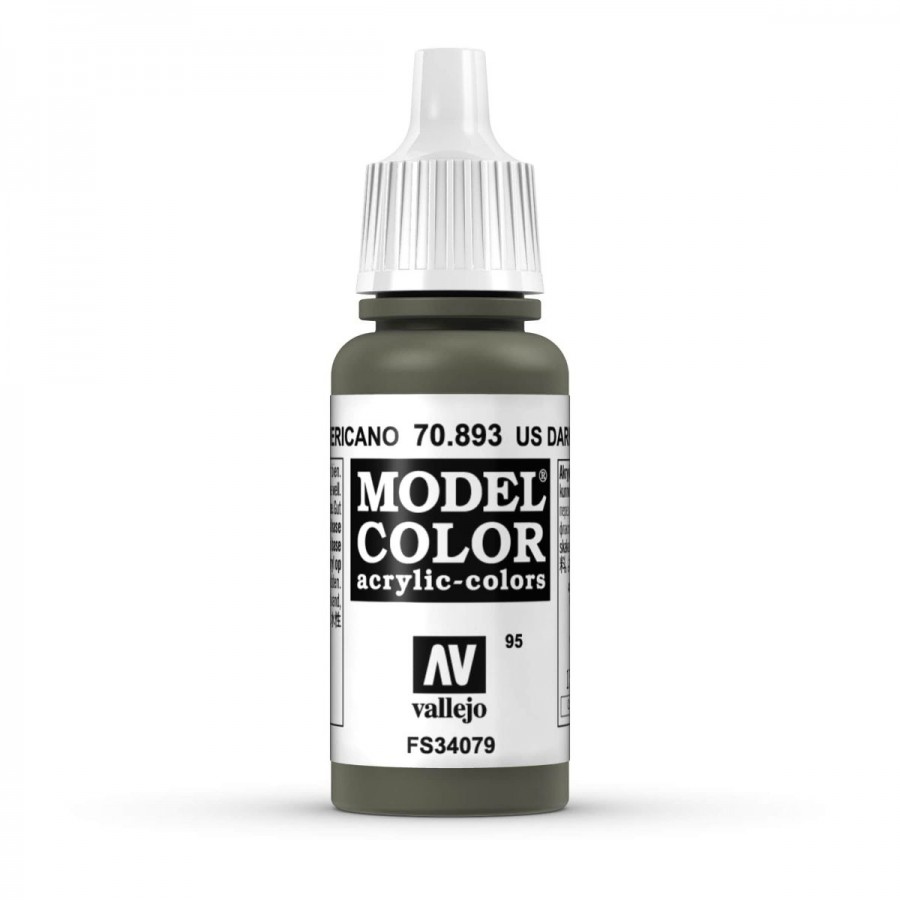 Vallejo Acrylic Paint Model Colour US Dark Green 17ml