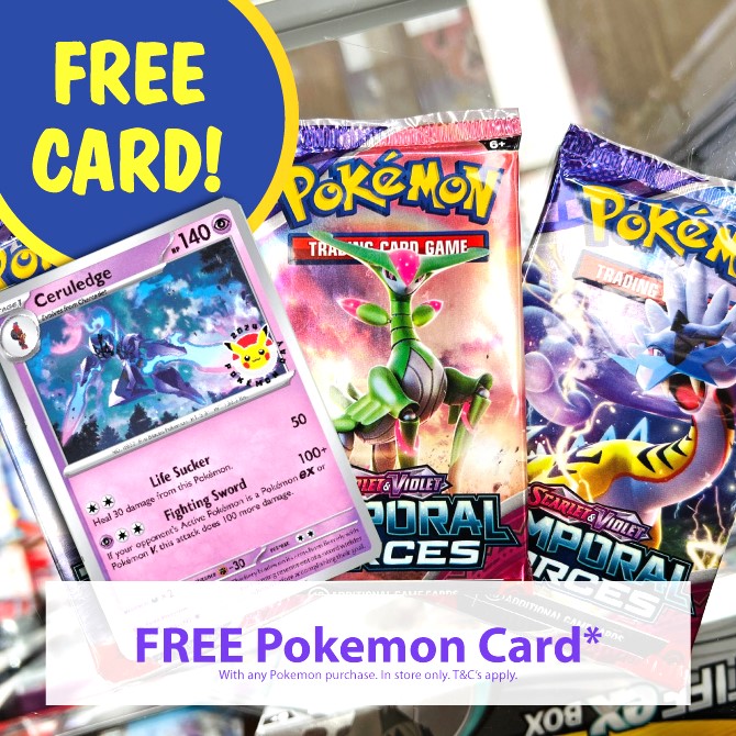 New Pokemon Trading Cards + FREE Ceruledge Card