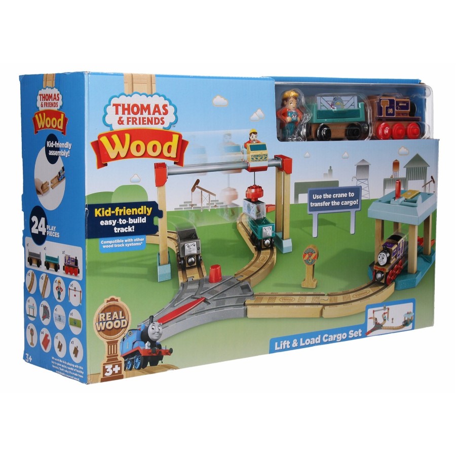 Thomas & Friends Wooden Railway Lift & Load Cargo Set