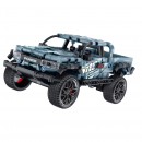 Mechanical Master Pick Up Truck With Pull Back Function Grey 463 Pieces