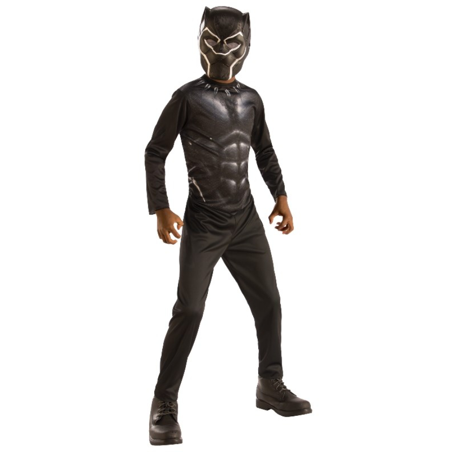 Black Panther Classic Kids Dress Up Costume Size 6-8