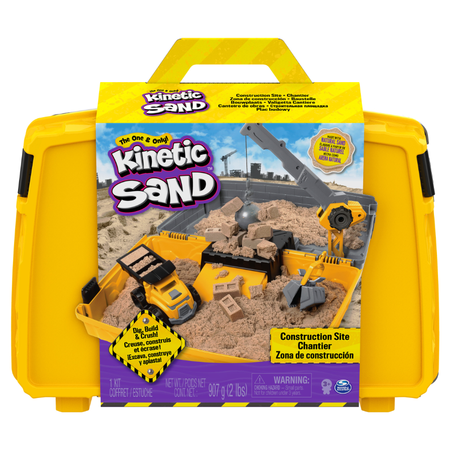 Kinetic Sand Construction Set In Folding Sandbox