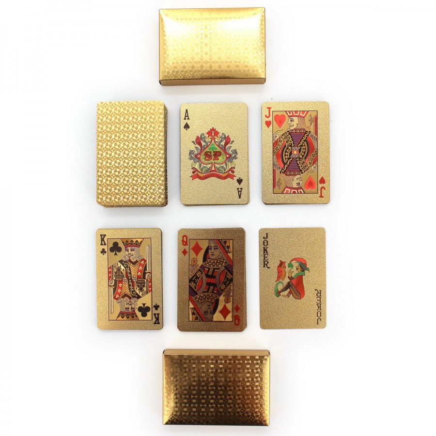 Playing Cards Gold Coated