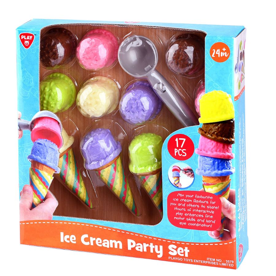 Ice Cream Party Set With 17 Pieces