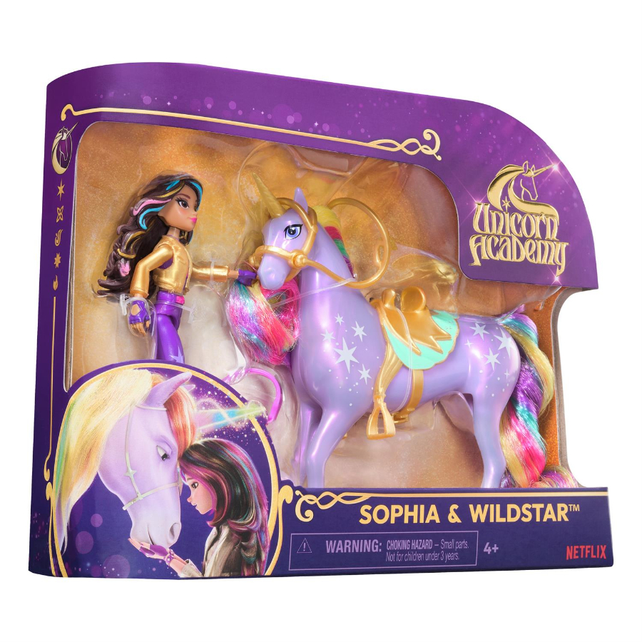 Unicorn Academy Mini Doll Sophia & Wildstar Unicorn