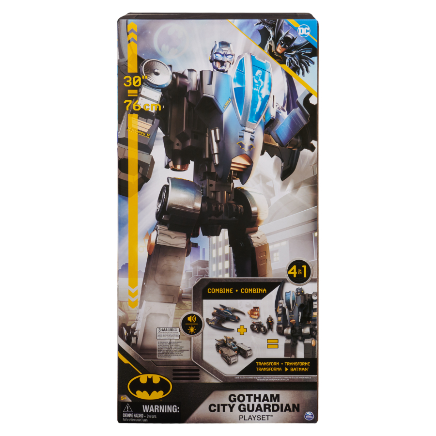 Batman Gotham City Guardian 4 In 1 Playset With Lights & Sounds