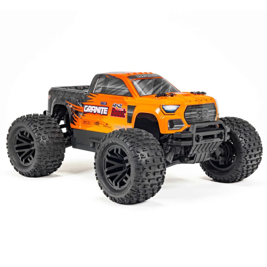 Arrma Radio Control 1:10 Granite 4X2 Boost Mega 2WD Orange Monster Truck RTR