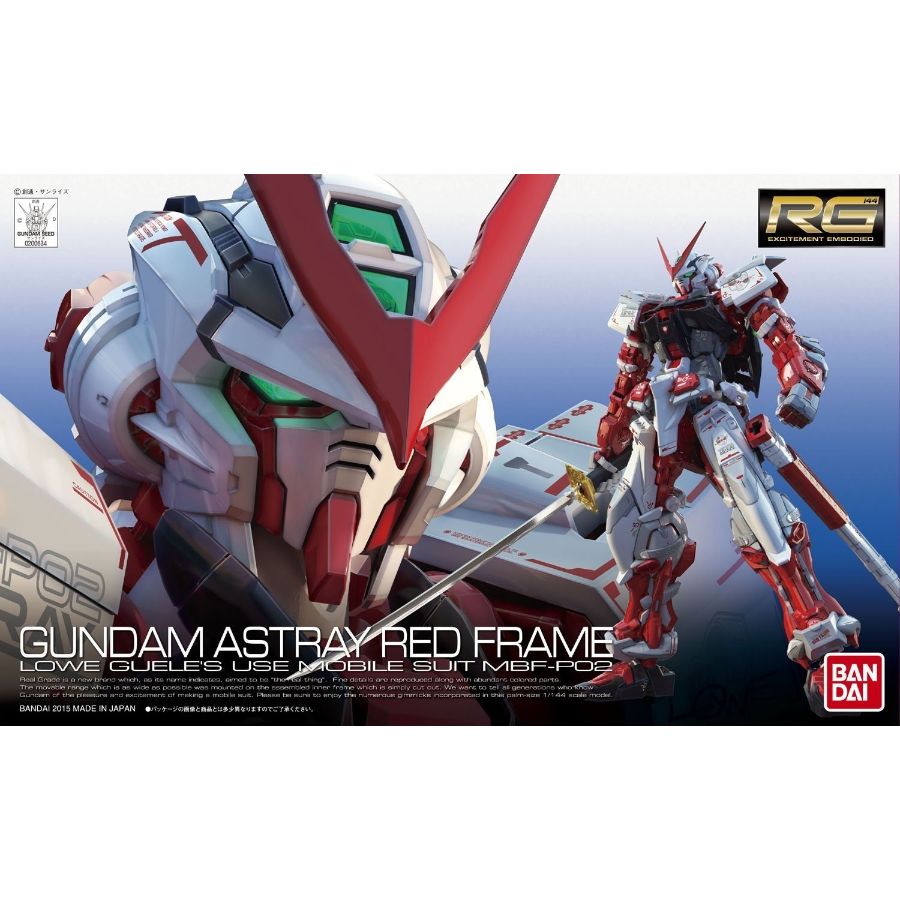 Gundam Model Kit 1:144 RG MBF-P02 Gundam Astray Red Frame