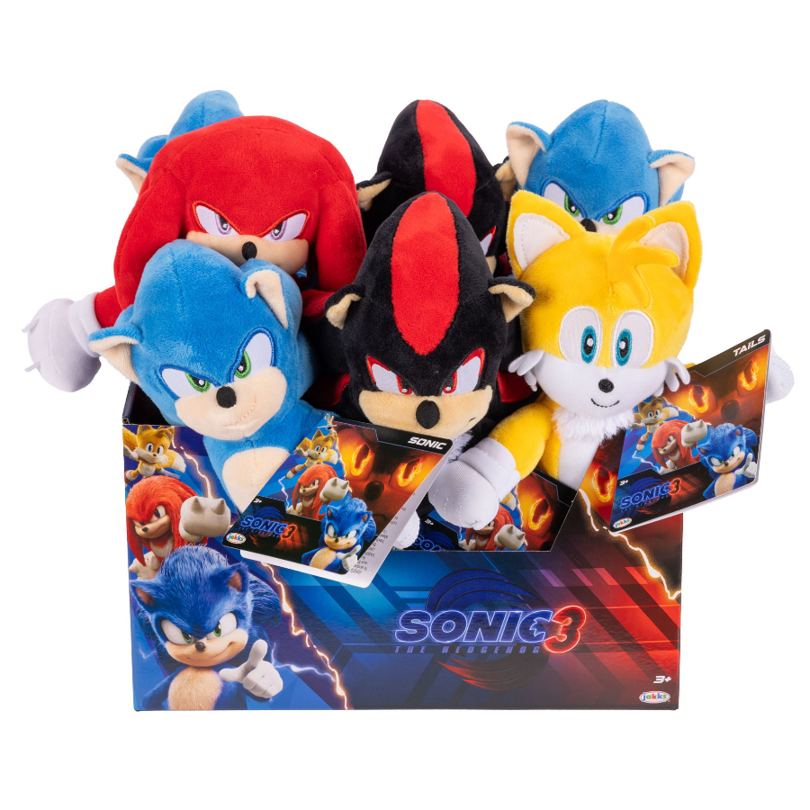 Sonic The Hedgehog 3 Movie 23cm Plush Assorted