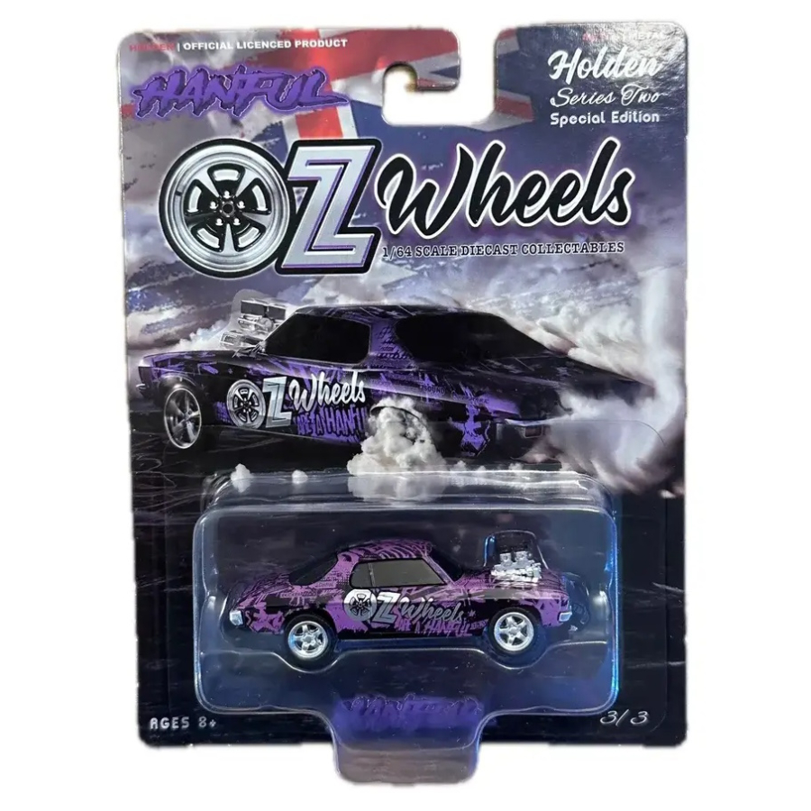 Oz Wheels Diecast 1:64 Wrapped Hanful Monaro