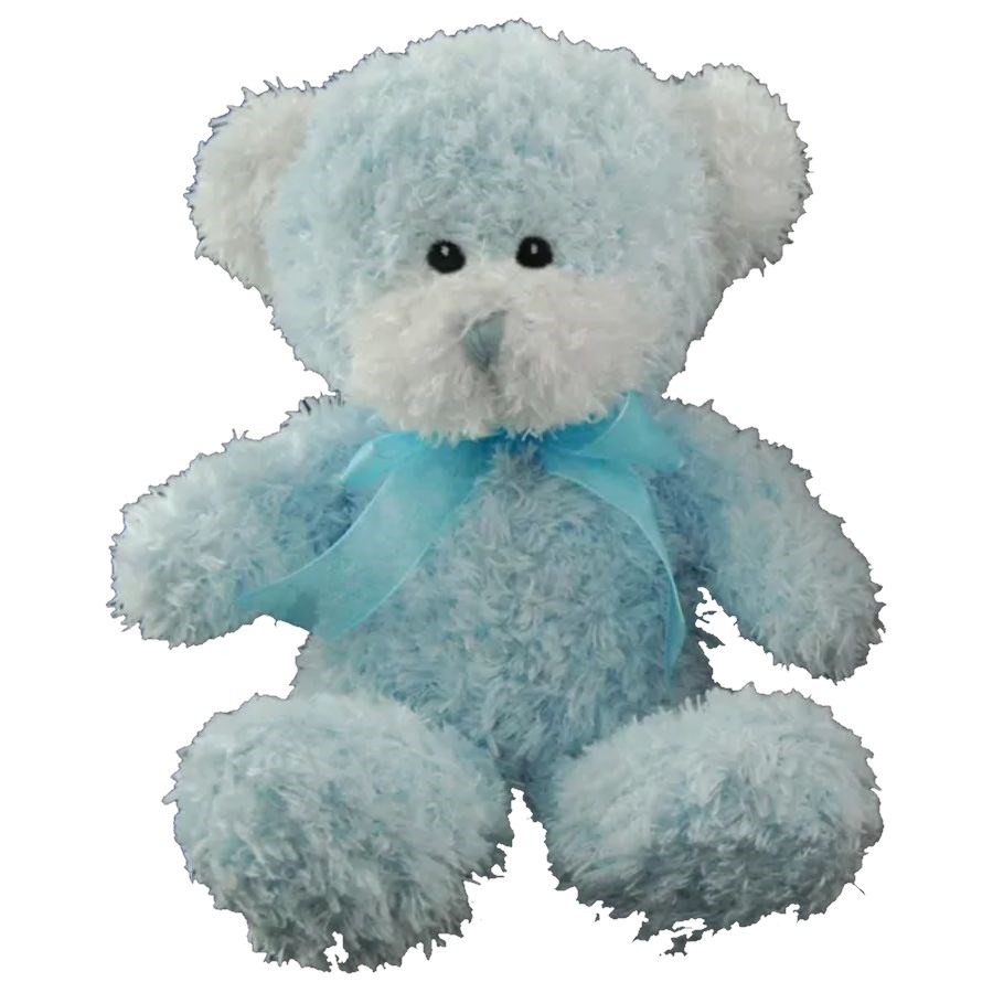 Bear Scrufffy Blue 16cm